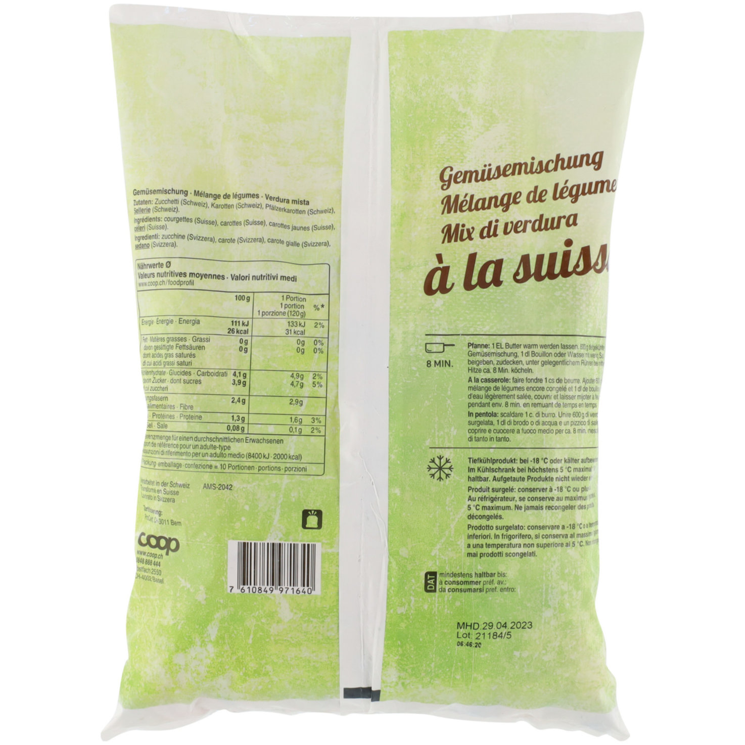 Prix Garantie Schweizer Gemüsemischung