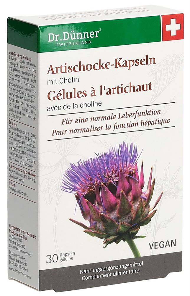 DUENNER Artischocke Leberfunktion Kaps (neu) Blist 30 Stk