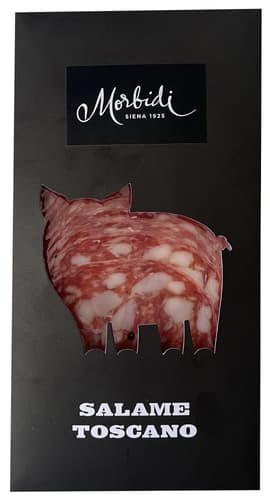 Morbidi toskanische Salami geschnitten