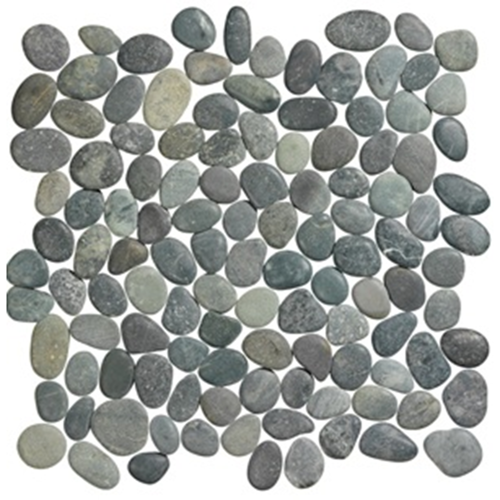 Terre d'Azur Black Sumatra kiezel mozaiek 30x30