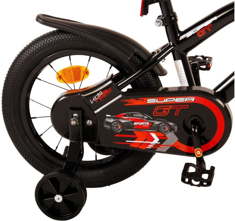 Volare - Super GT - Kinderfiets - Rood - Stalen Frame - 14 Inch