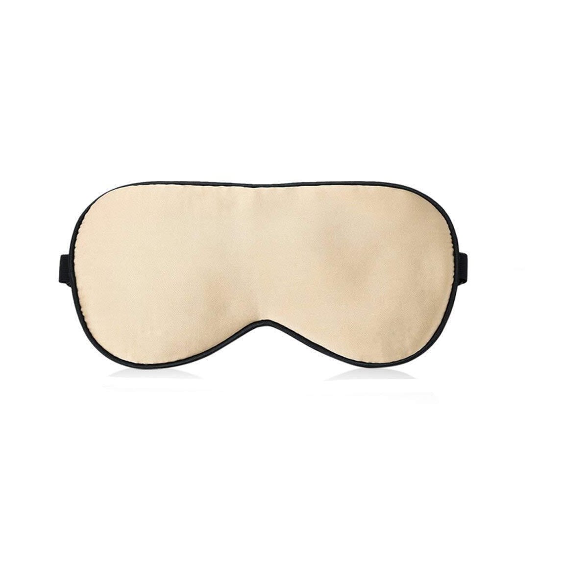 Sovemaske 100 % silke Champagne