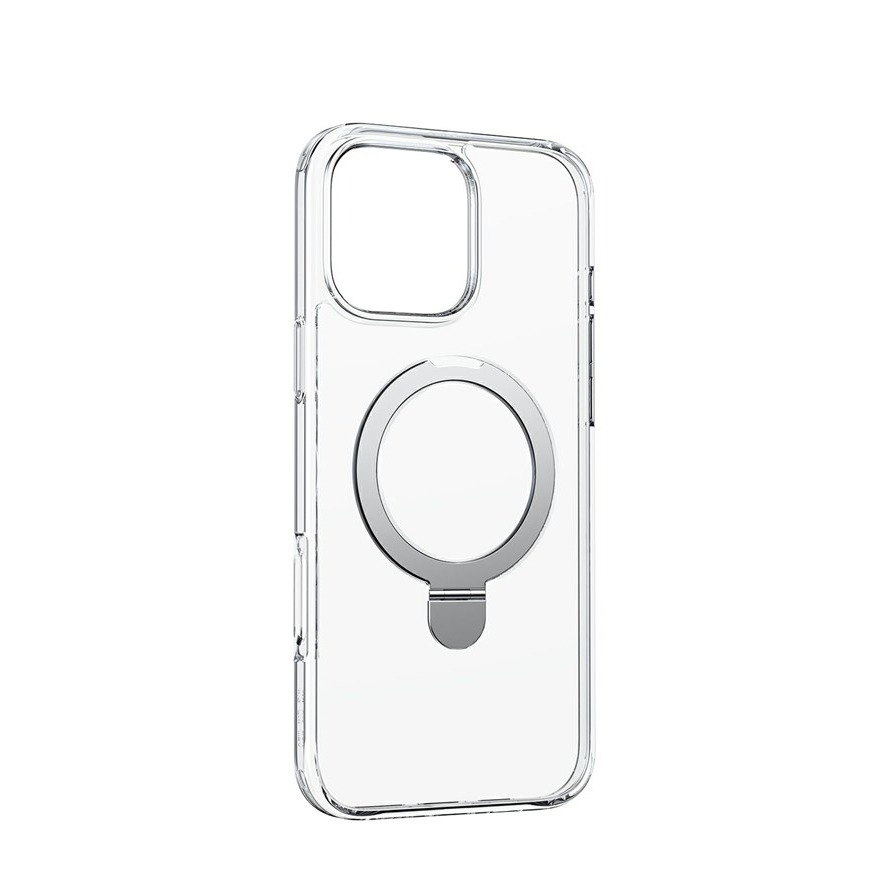 iPhone 16 Pro MagSafe Hybrid Hardcase Hülle Ring Stand   Kickstand - Transparent