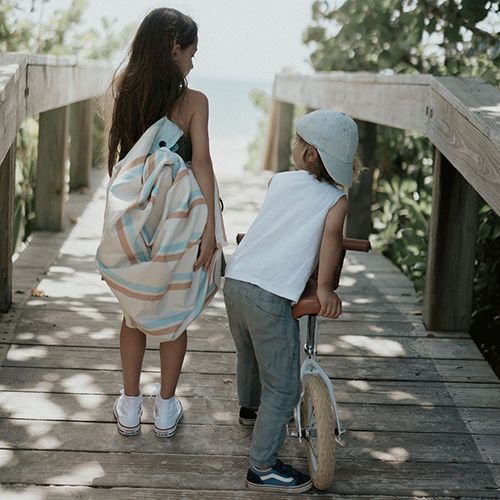 Play&go waterdicht speelkleed en opbergzak outdoor - stripes