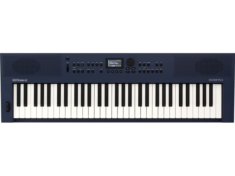 Roland Keyboard GO:KEYS 3 Dunkelblau Keyboard mit 61 anschlagsdynamischen Tasten und Zen-Core Engine