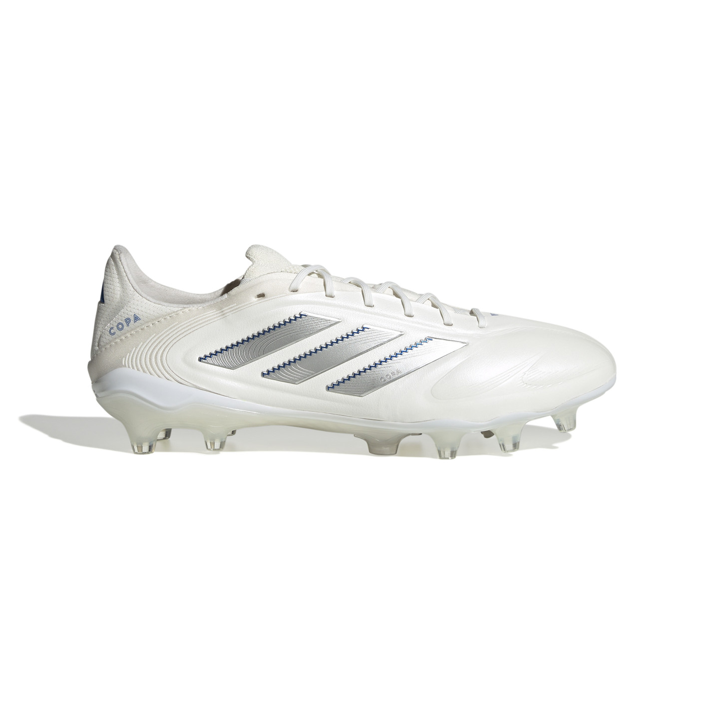 Adidas Copa Pure III Elite Gras Voetbalschoenen (FG) Wit Zilver Blauw