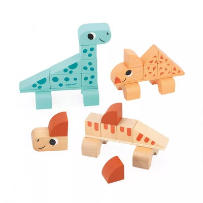 Janod Cubikosaurus Dinosaurer til Å Bygge