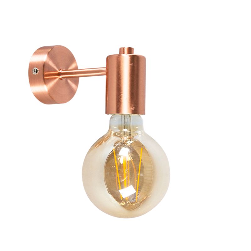 Smart Art Deco wandlamp koper incl. G95 WiFi lichtbron - Facil