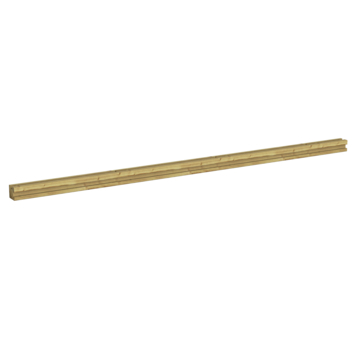 Sleufpaal hoek grenen 8,8 x 8,8 cm, lengte ca. 270 cm
