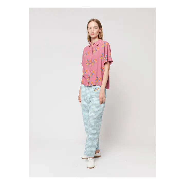 Bobo Choses Pantalon Loose Vichy - Collection Femme  | Bleu turquoise