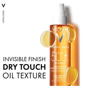Vichy Capital Cell Protect Invisible Oil SPF50  200ML
