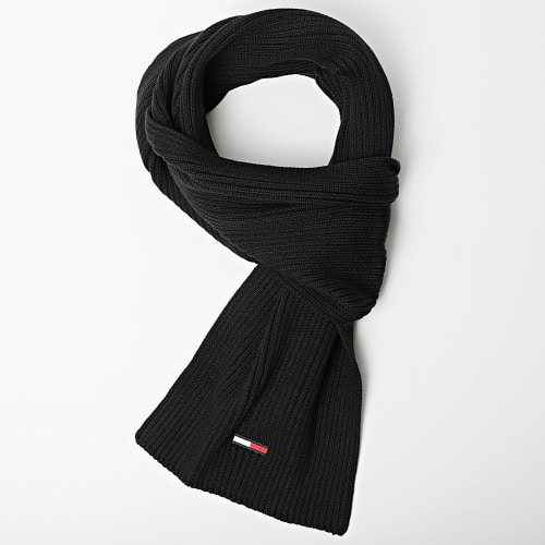 Lot Echarpe Et Bonnet Flag Rib Noir