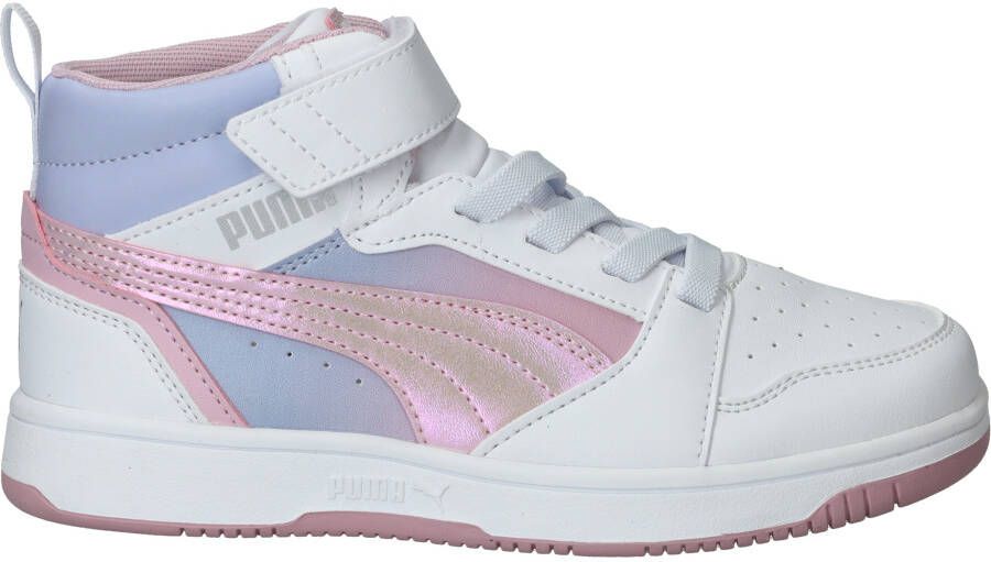 PUMA Rebound V6 Mid Blurry Dreams AC+ PS Sneakers White-Rose Mauve-Cool Weather
