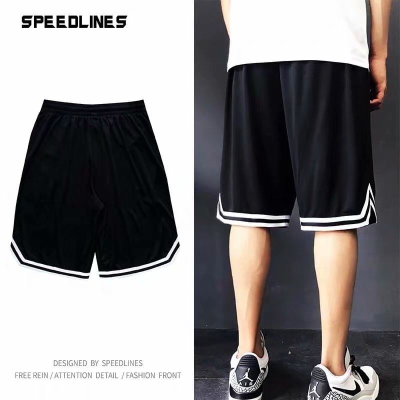 Acrius - Shorts met hoge taille en contrasterende afwerking