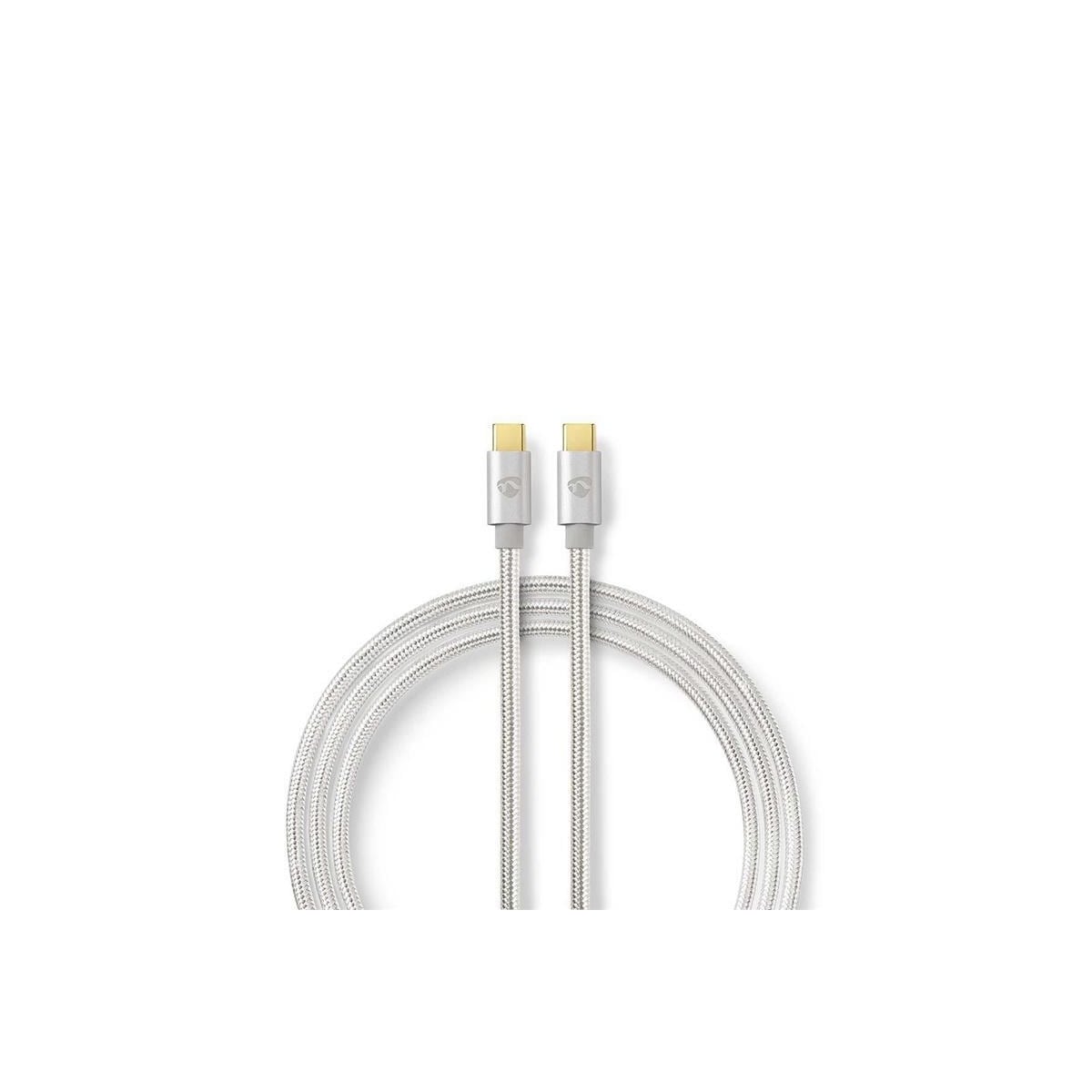 USB 3.1 GEN 2 Sync, Lade- og AV-Støttekabel | Gullbelagt 1,0 m | USB-Câ„¢ Hann til