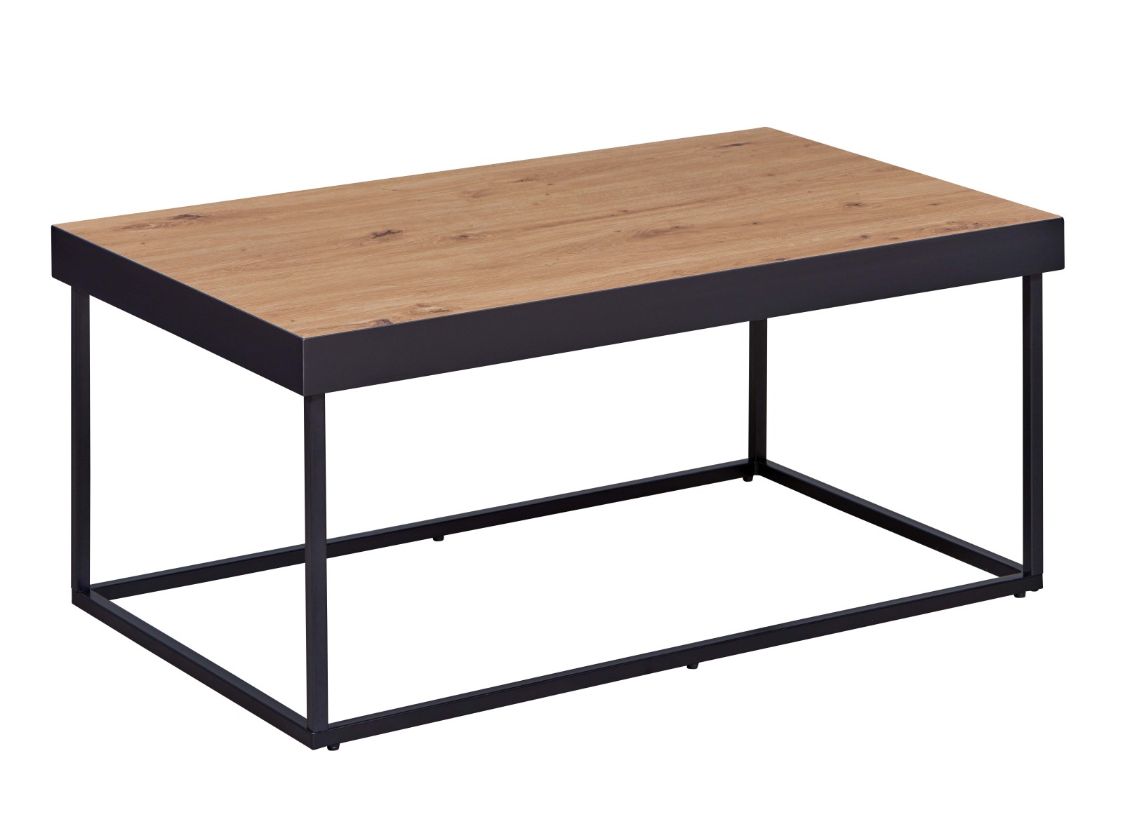 Couchtisch PASSIONE - Artisan Eiche-schwarz - Metall