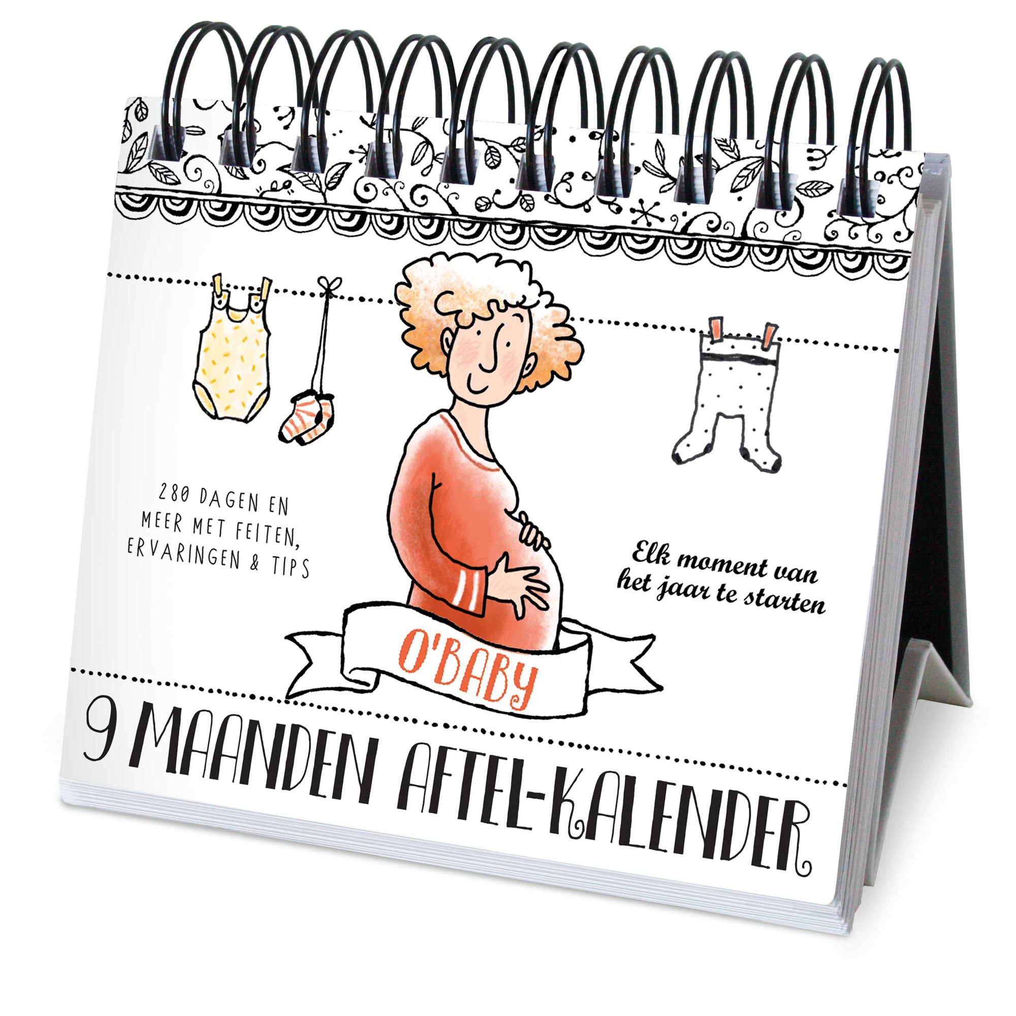 Pauline oud 9 maanden aftelkalender  - boeken voor ouders - Prénatal