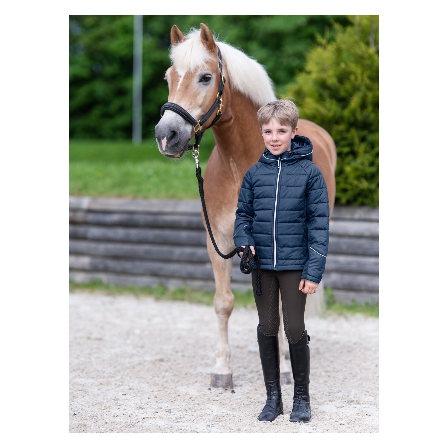 black forest kids Grip Vollbesatz-Reithose - chocolate