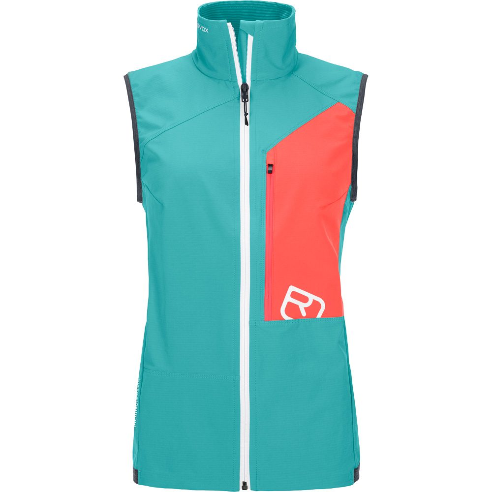 ORTOVOX Berrino Softshellweste Damen ice waterfall