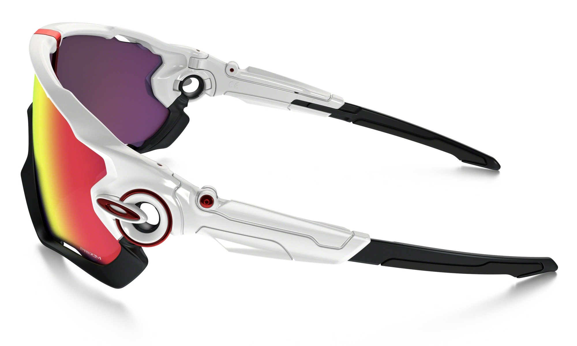 Oakley Jawbreaker Prizm Road hvid/rød/sort
