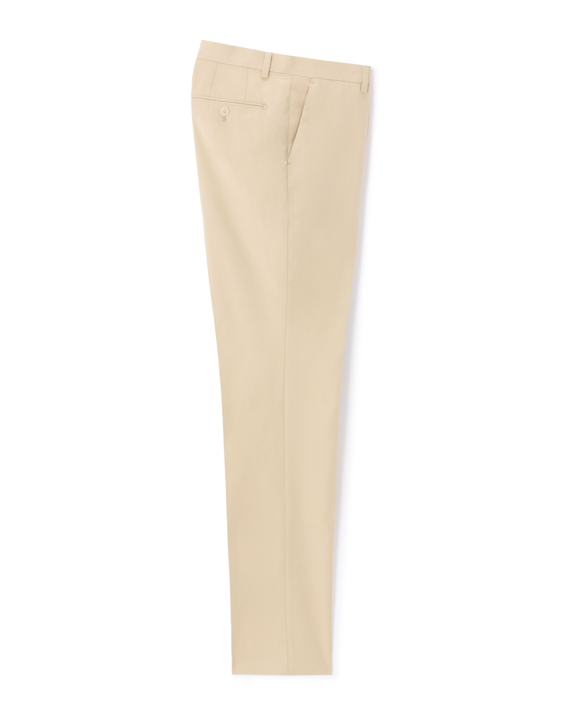 Pantalon de costume slim coton et lyocell - beige
