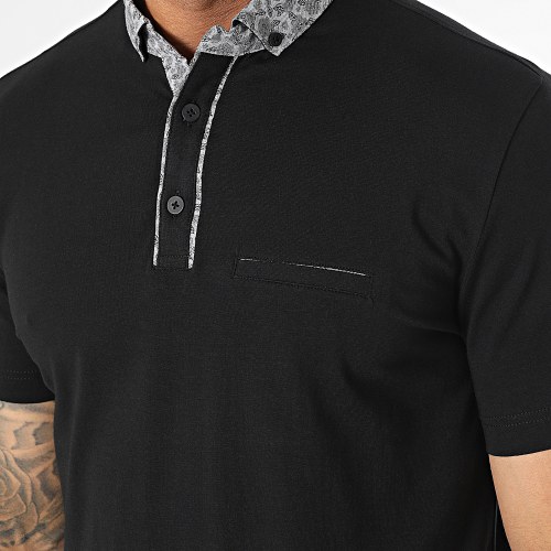 Polo Manches Courtes Noir