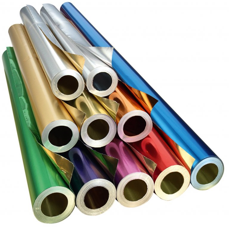 Alu-Bastelfolie Rollen, farbig