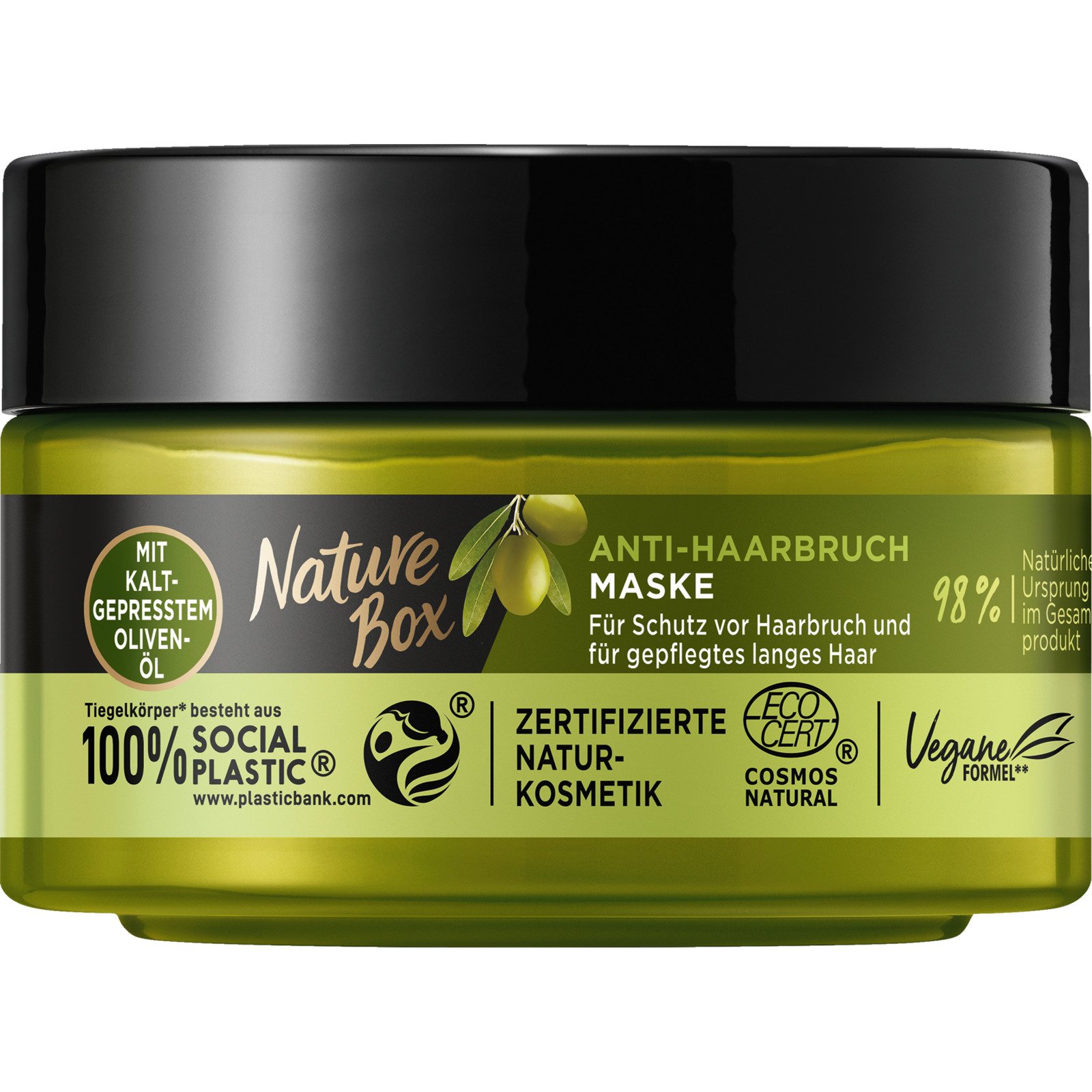 Nature Box Anti-Haarbruch Maske Olive 200 ml
