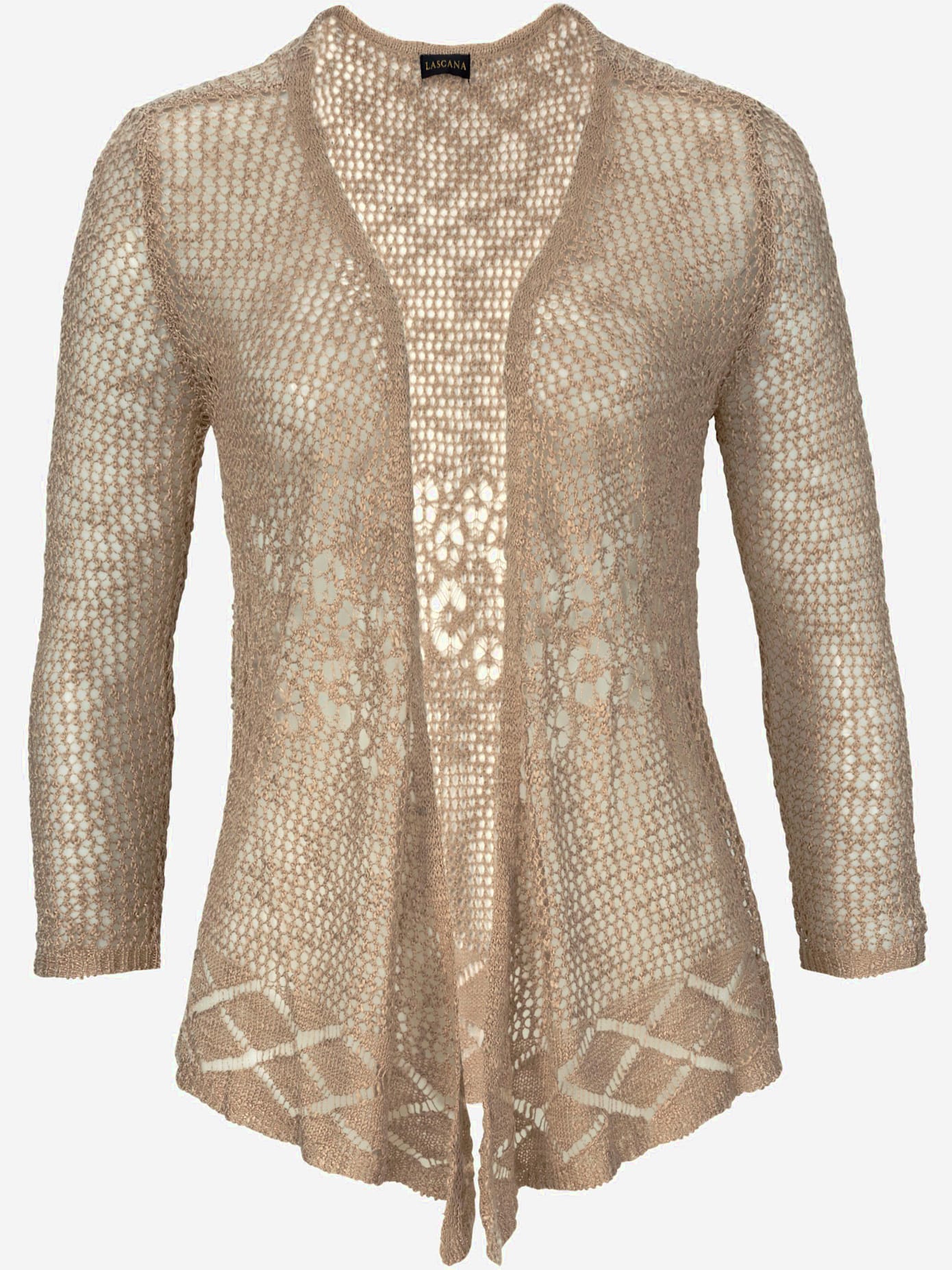 Veste en tricot cardigan motif ajouré