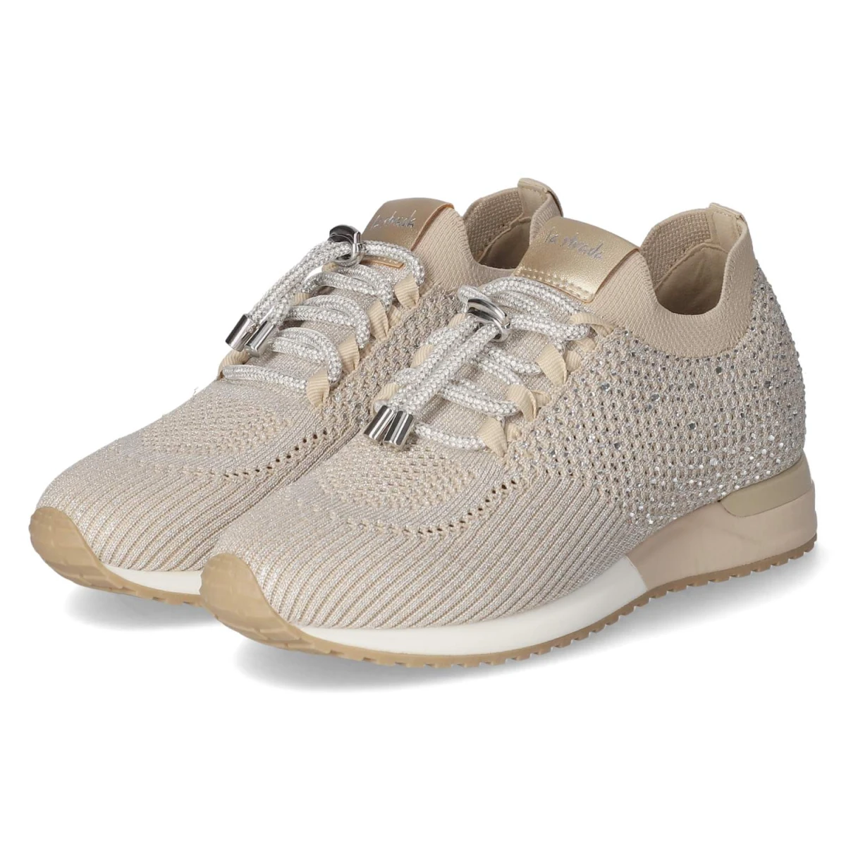 La StradaLow Sneaker - Beige Silber