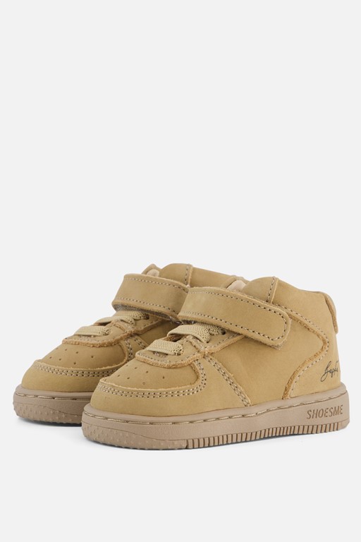 Shoesme Babyschoenen Veterboots beige Leer