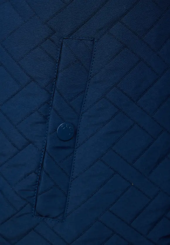 Jacquard Weste - casual denim blue