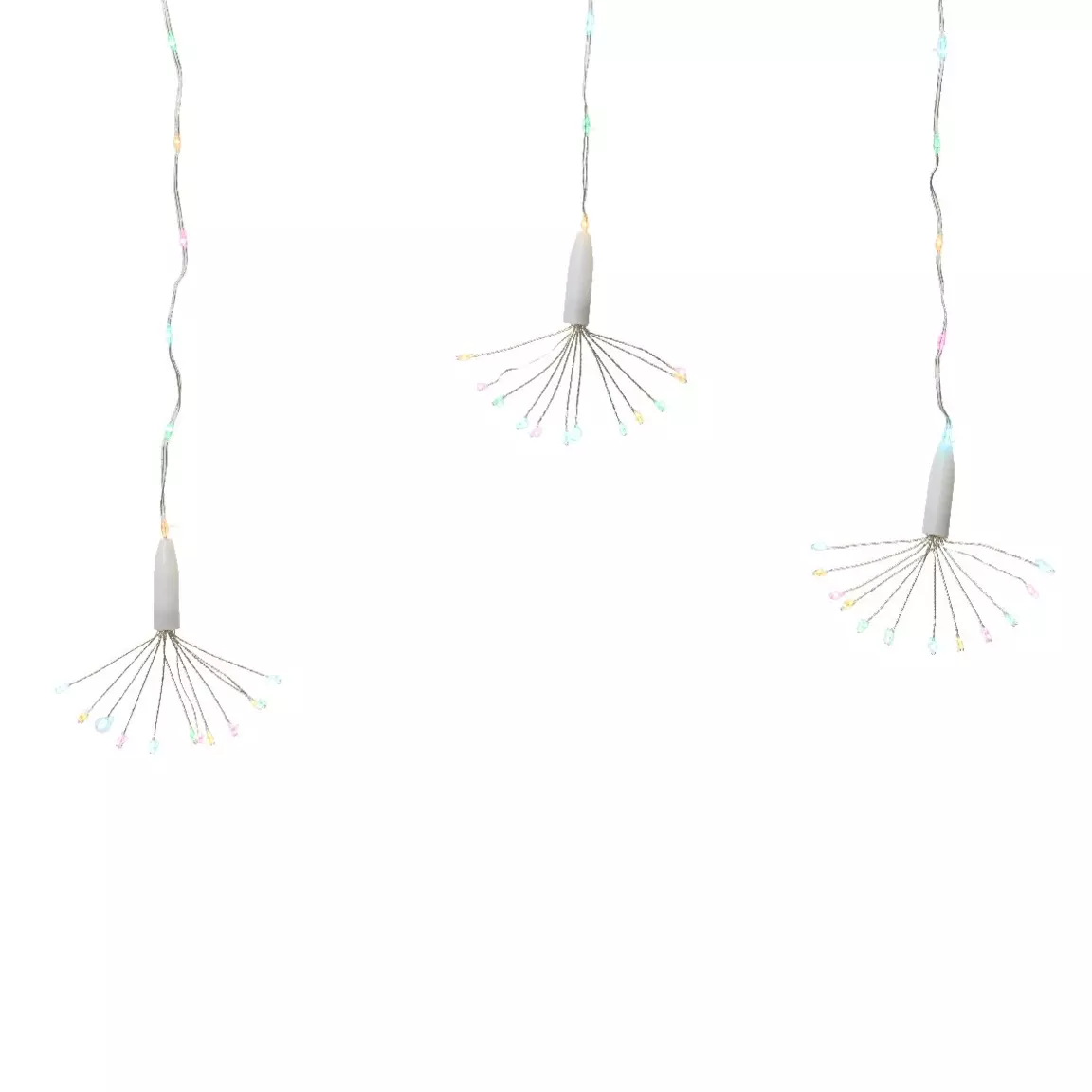 Rideau lumineux H0,50 m L1,60 m 174 Micro LED Multicolore