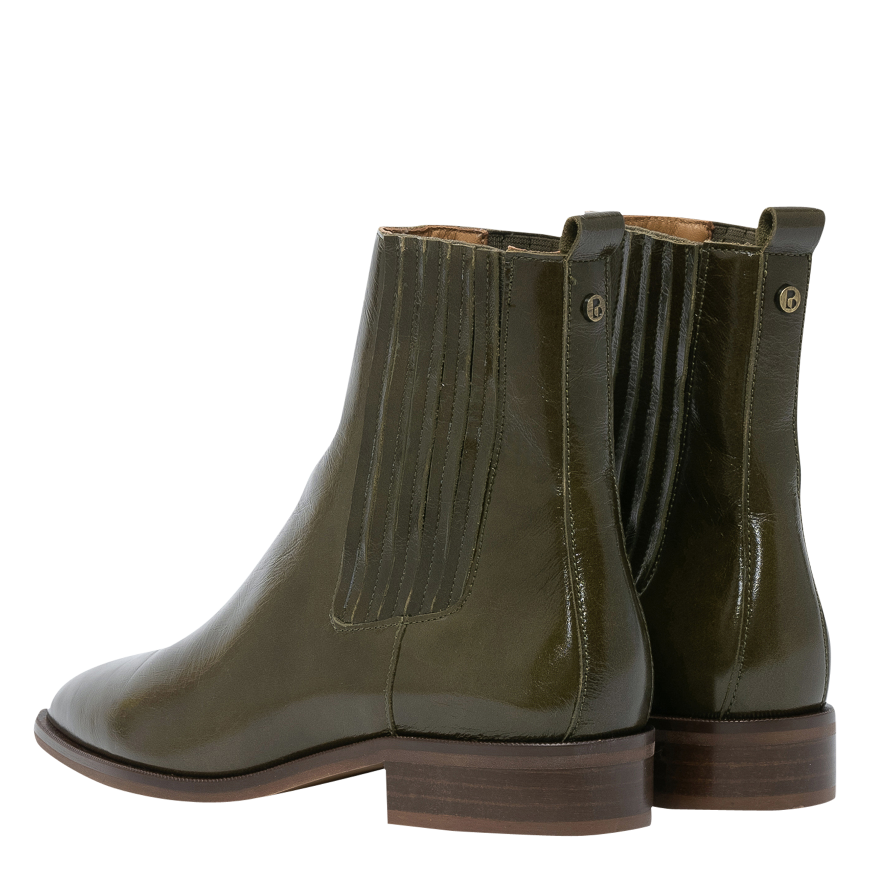 STACY - Boots en cuir | Vert