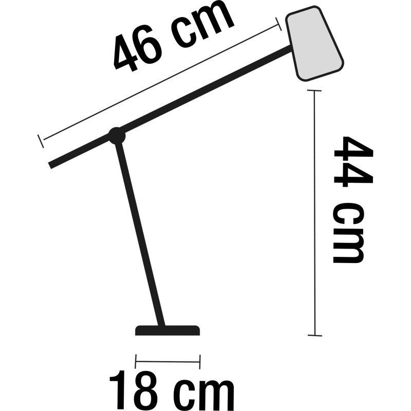 Lampe de bureau Led intégrée Oria - Unilux - 11 W - Articulée