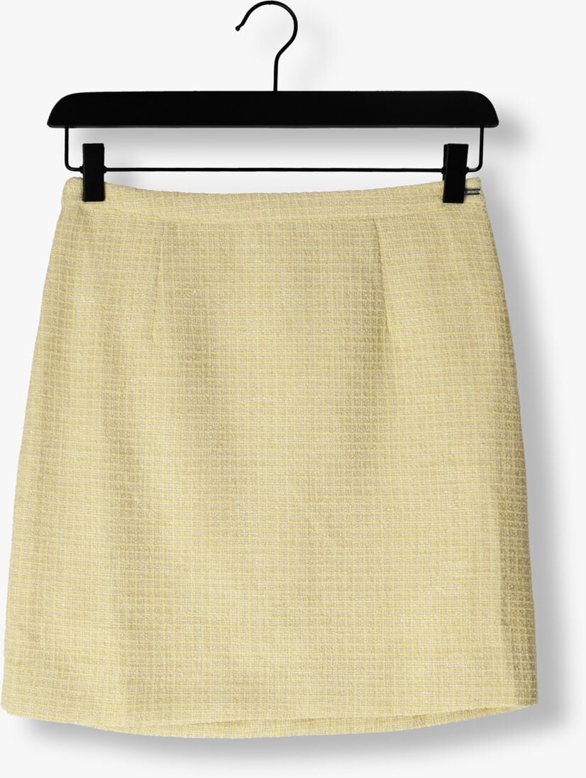 COLOURFUL REBEL gele colourful rebel minirok trista boucle mini skirt