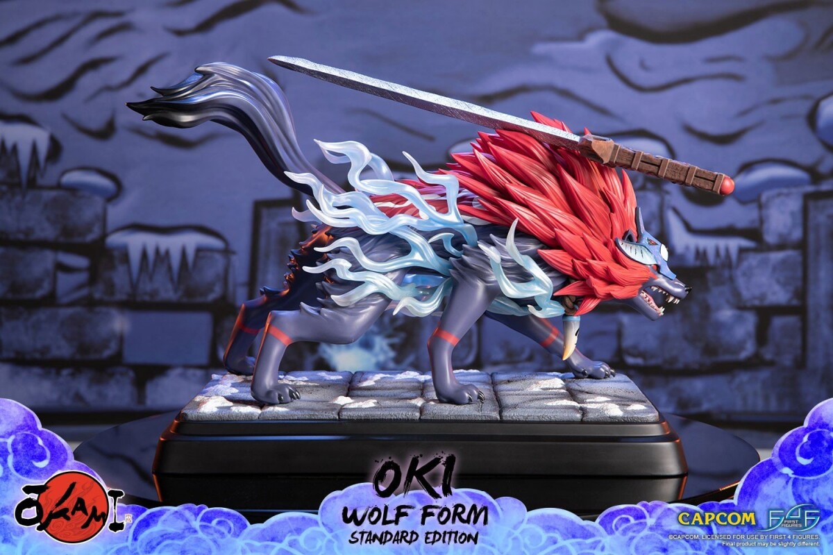 Okami - Oki Wolf Form Statue - Resin Figur - 35 CM - First4Figures