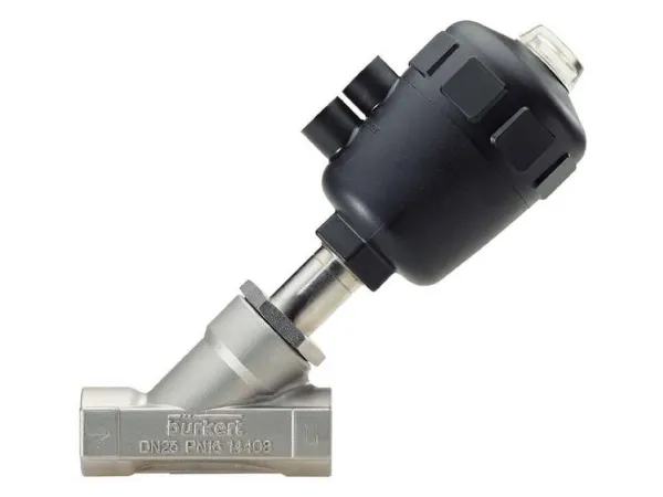 Bürkert Luftstyret ventil 186376 2000 Kabinetmateriale Rustfrit stål Forseglingsmateriale PTFE 1 stk