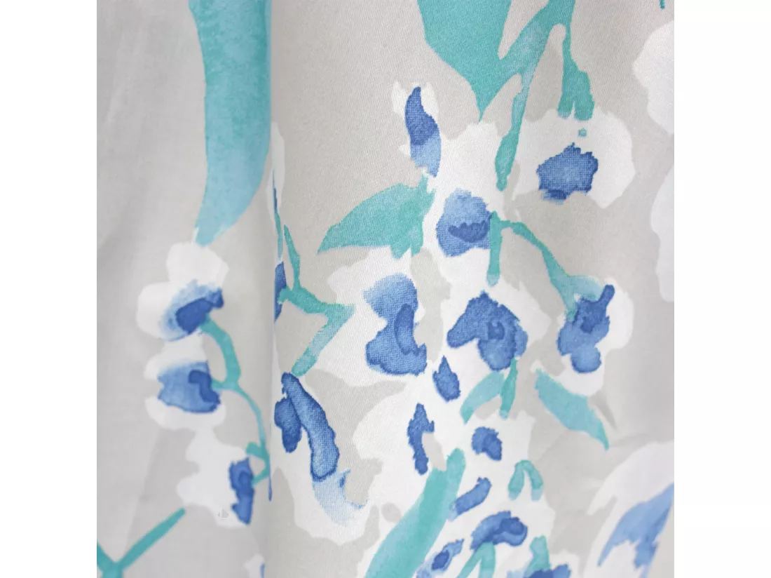 Taie de traversin 240x43 cm satin de coton FRIDA vert emeraude