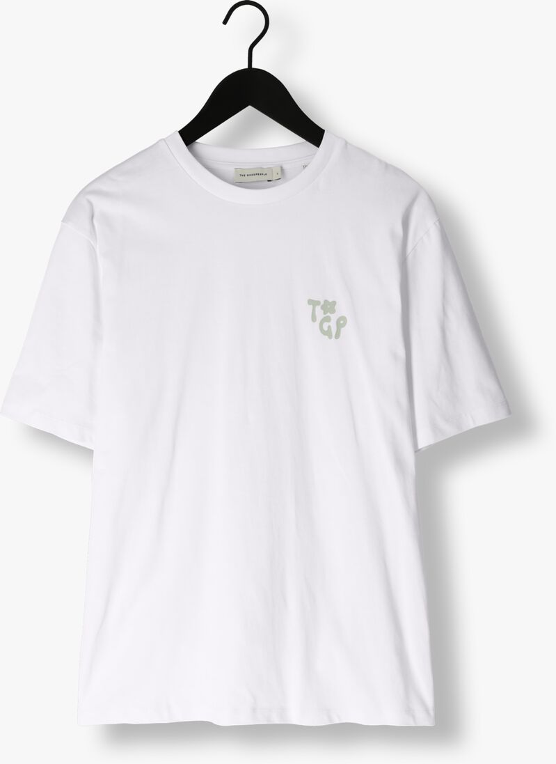 THE GOODPEOPLE witte the goodpeople t-shirt tex