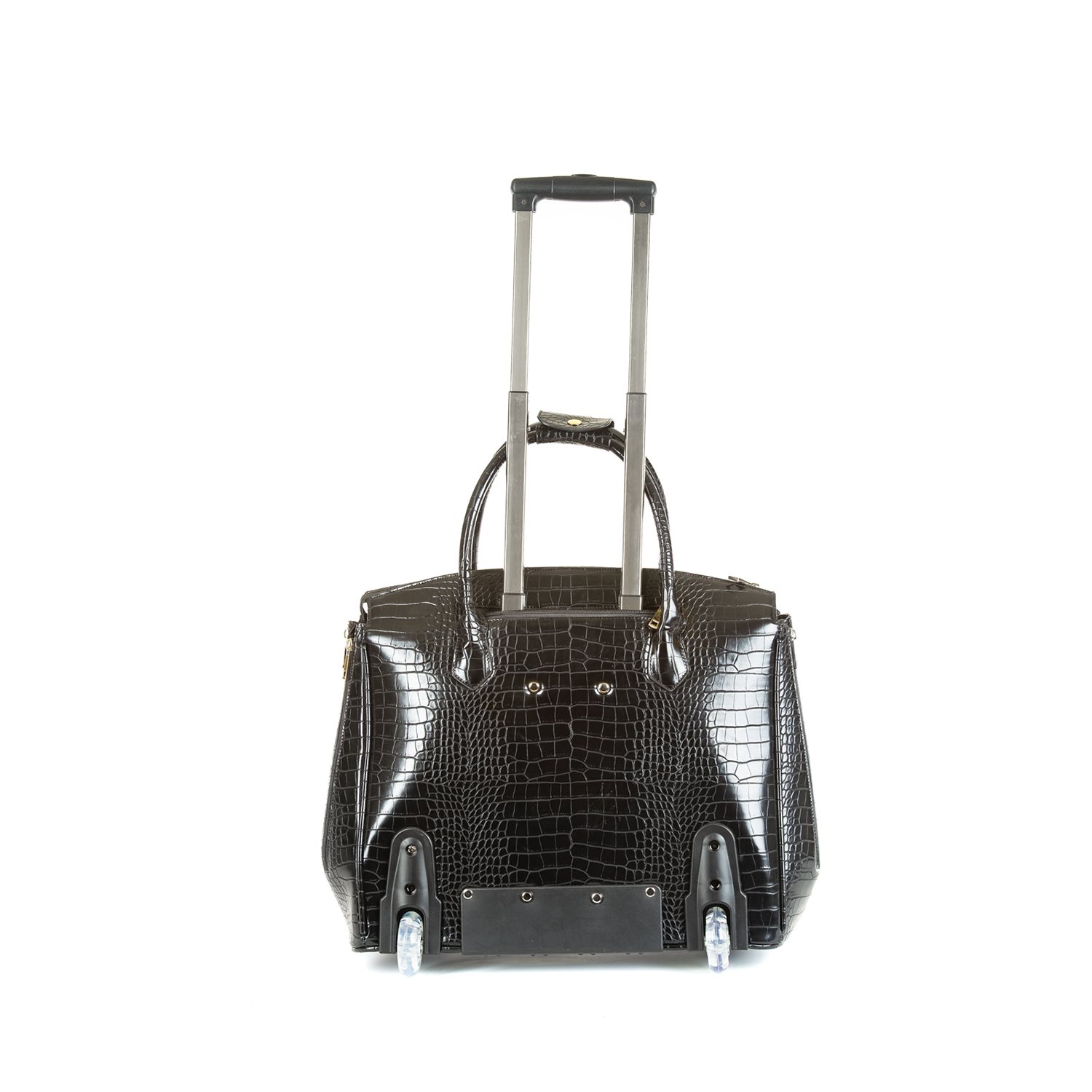 Olivia Lauren Jackson Business Trolley croco zwart