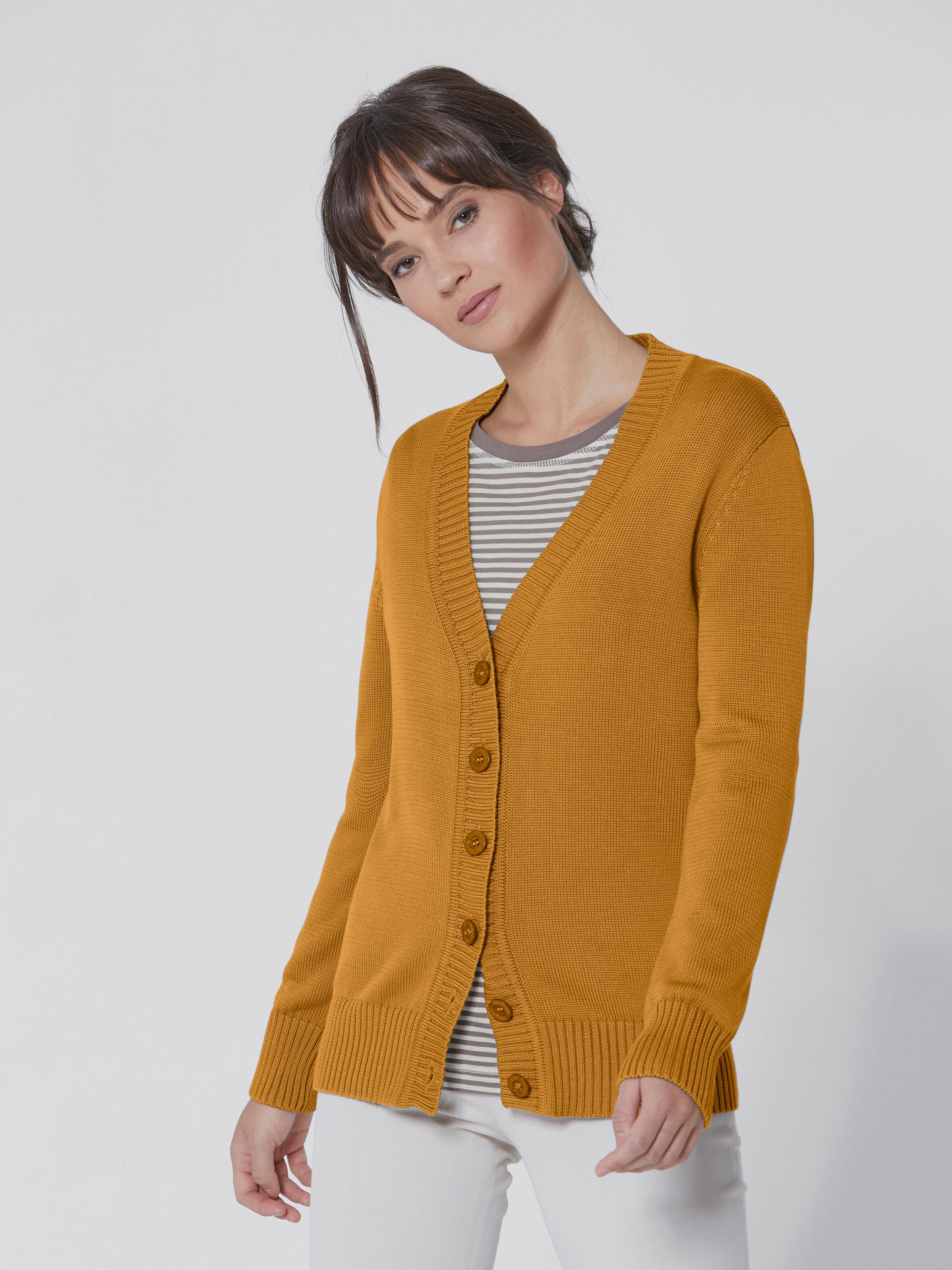 Pima-Baumwoll-Strickjacke
