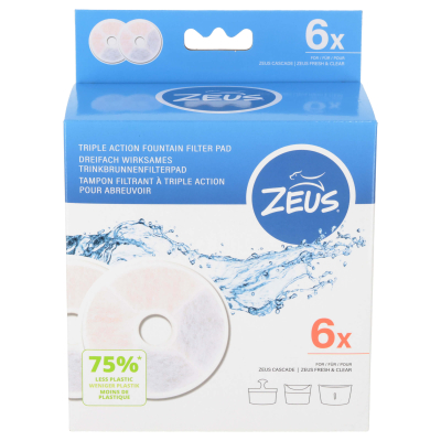 Zeus Trinkenbrunnenzubehör Triple Action Filter rahmenlos 6er