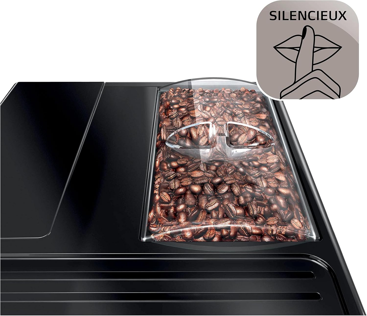 Melitta, Purista, Argent, F230-101 Machine à Café et Expresso 1L Automatique avec Broyeur à Grains, Compacte, Silencieuse