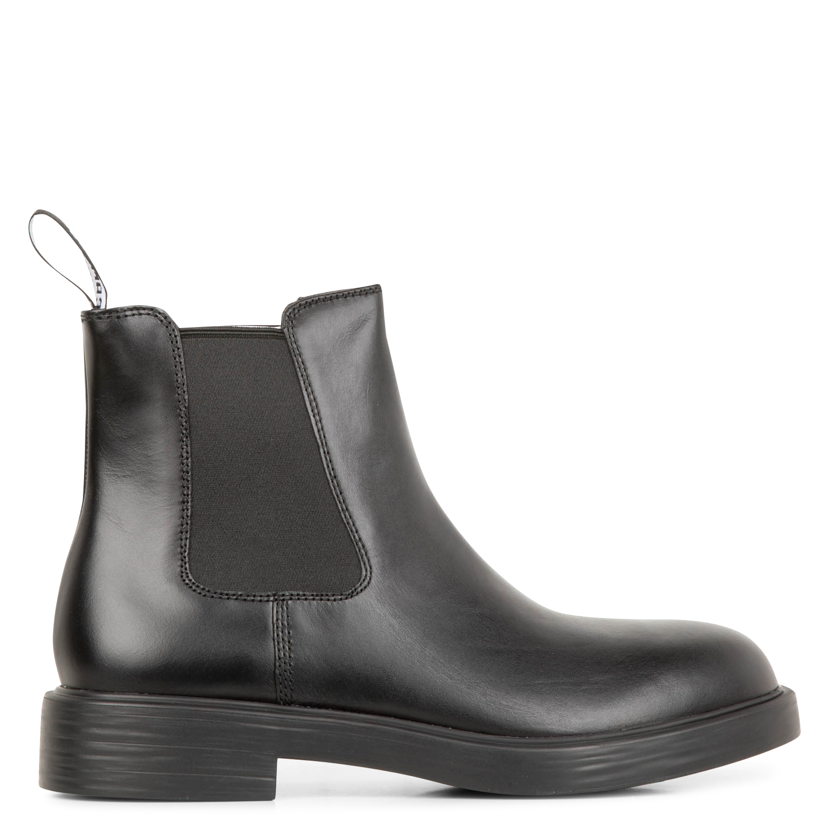 DEAN - Bottines Chelsea en cuir mélangé| Noir