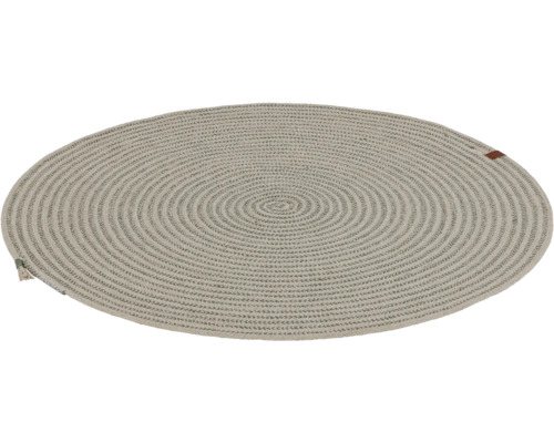 Milano beige rond vloerkleed, Ø 80 cm