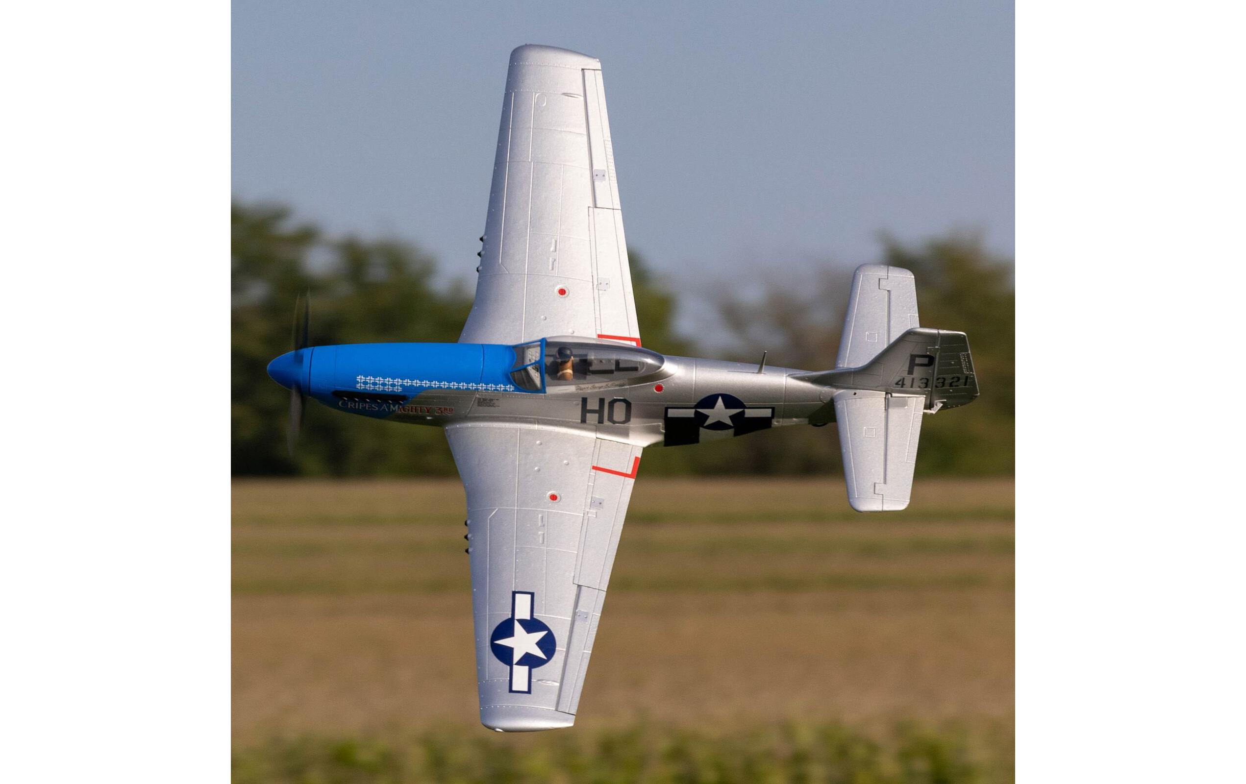 Warbird P-51D Mustang 1200 mm BNF Basic<br>Mustang «Cripes A’Mighty 3rd» Scale Warbird mit Spektrum Komponenten