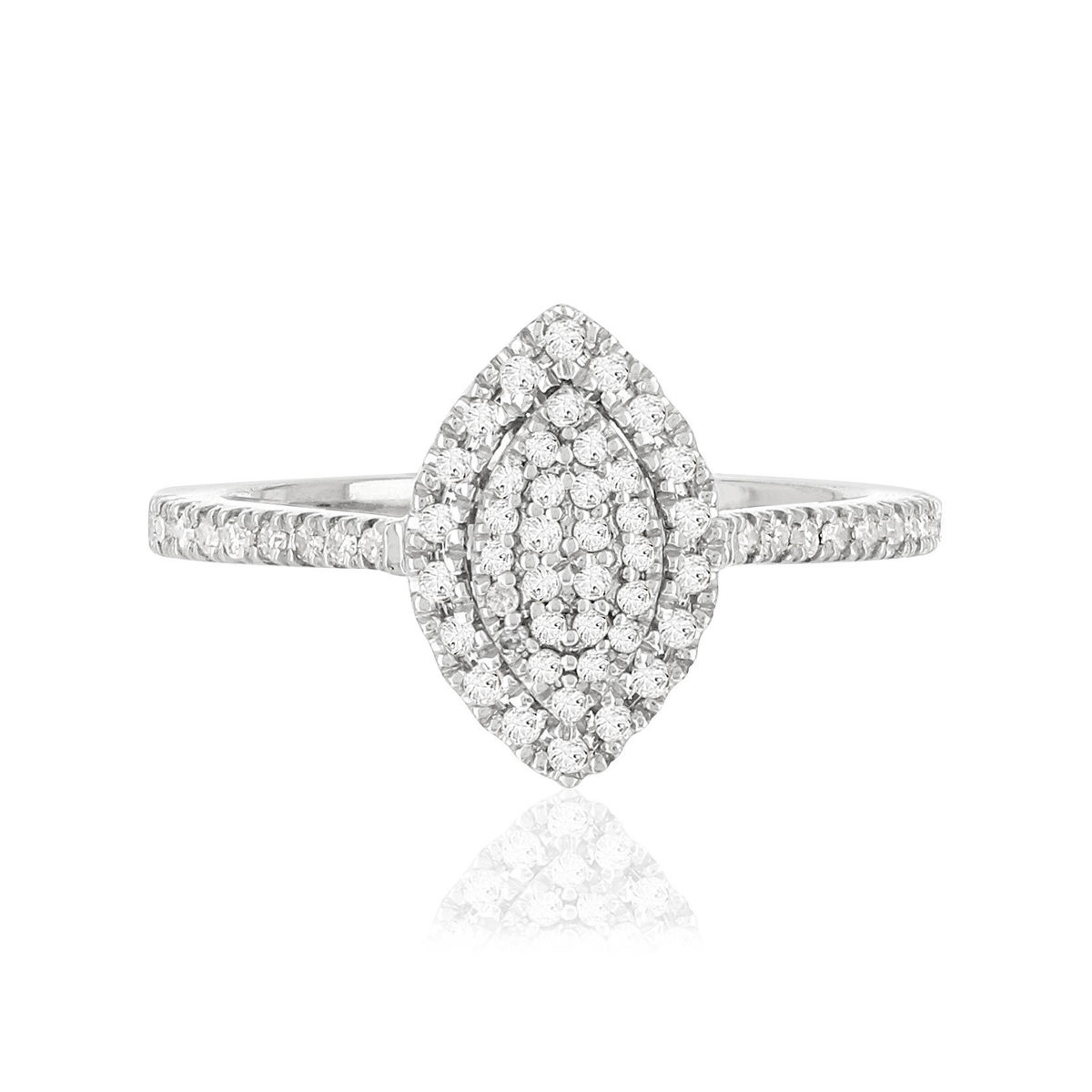 Bague MATY Or 750 blanc Diamants