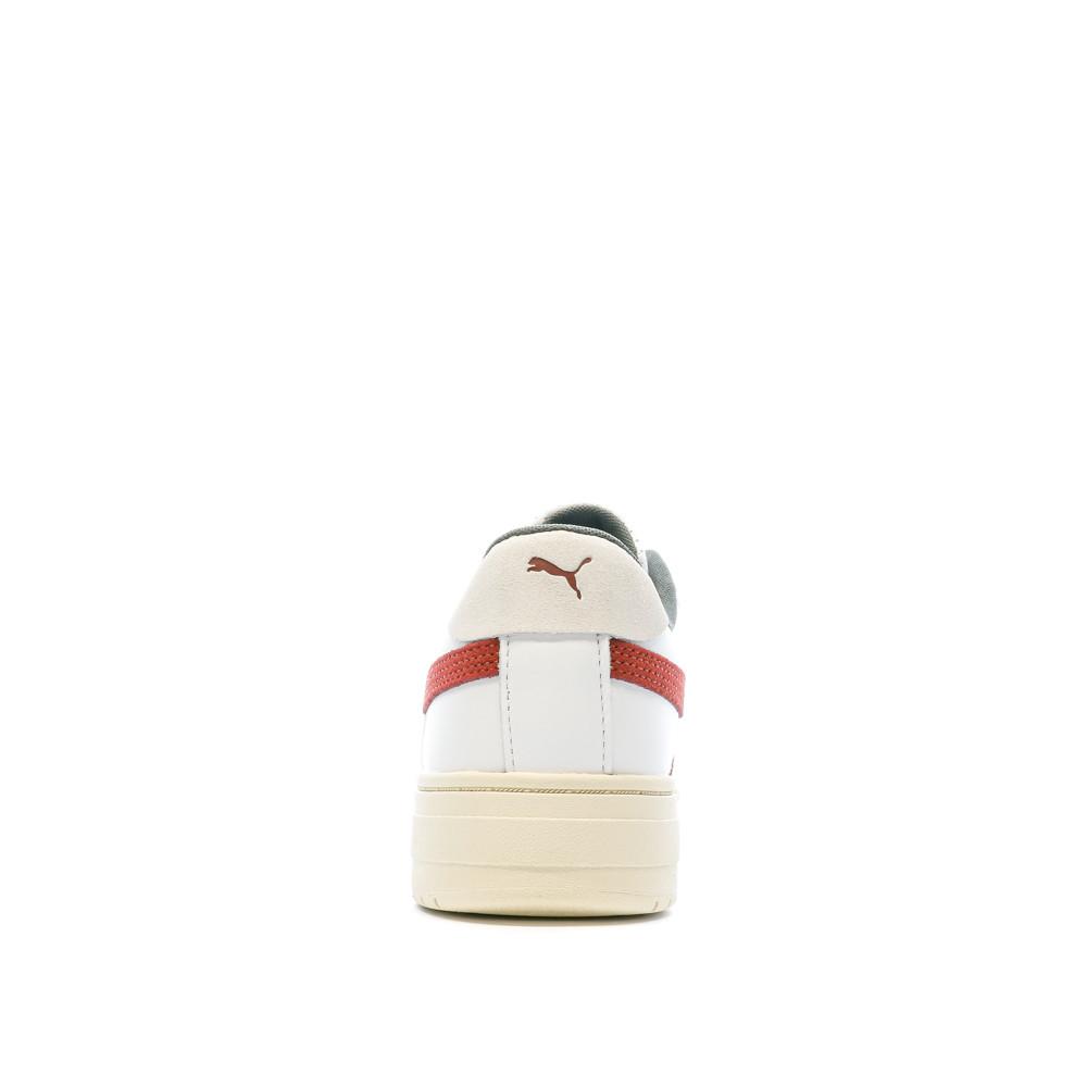 Puma Baskets Blanches/Orange Homme Puma League