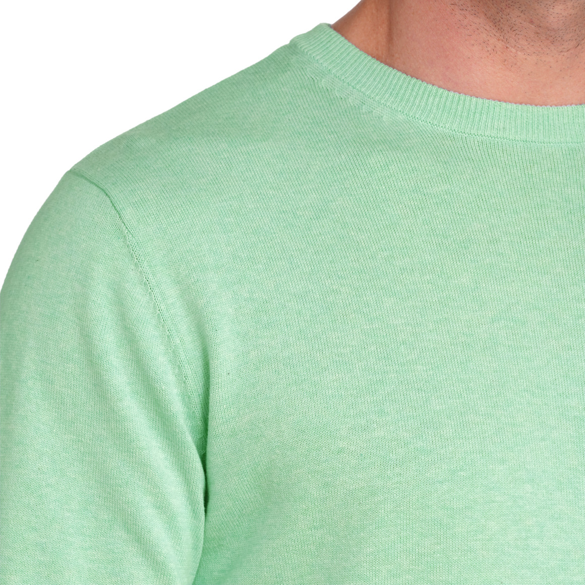 VanVaan Herren Pullover in Unifarben hellgrün